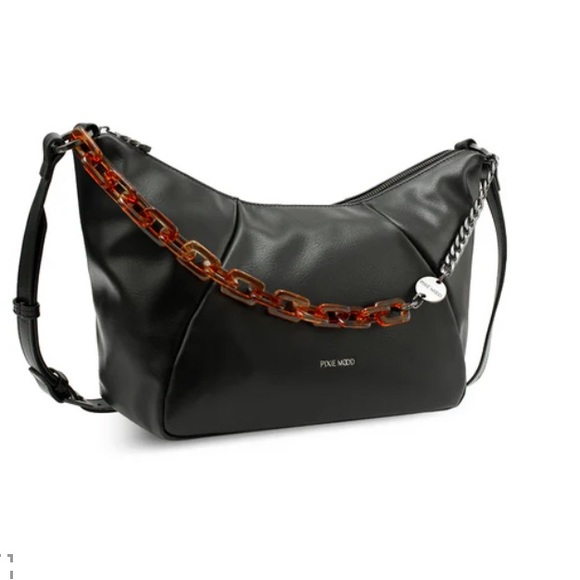 PIXIE MOOD Zurie Shoulder Bag / Black / Vegan / BNWT - Picture 4 of 7